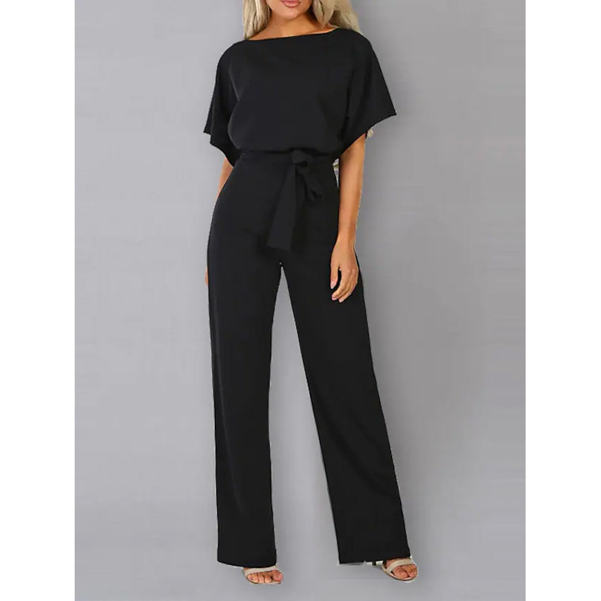 Women's Casual Loose Jumpsuit Women's Loungewear Black S - DailySale