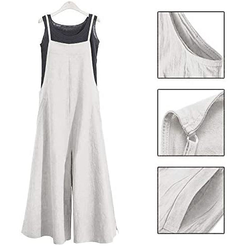 Women's Casual Loose Long Wide Leg Jumpsuits Women's Dresses - DailySale