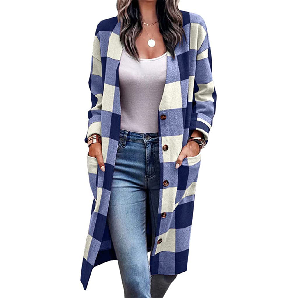 Women's Casual Overcoats Women's Outerwear Blue S - DailySale