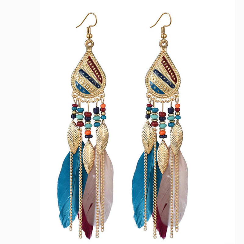Women's Chic and Modern Street Color Block Earring Earrings Blue - DailySale