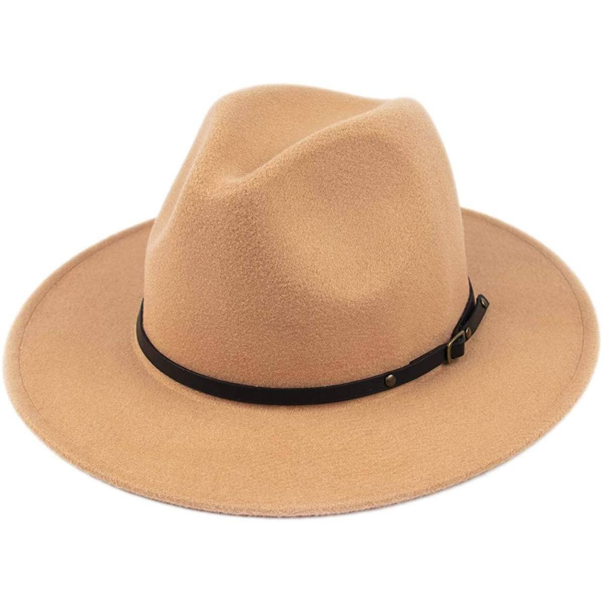 Womens Classic Wide Brim Floppy Panama Hat Women's Shoes & Accessories Camel - DailySale