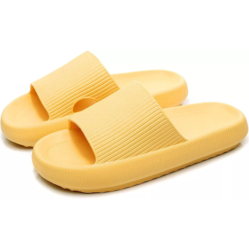 Women's Cloud Pillow Slide Slipper Sandal Women's Shoes & Accessories Yellow S - DailySale