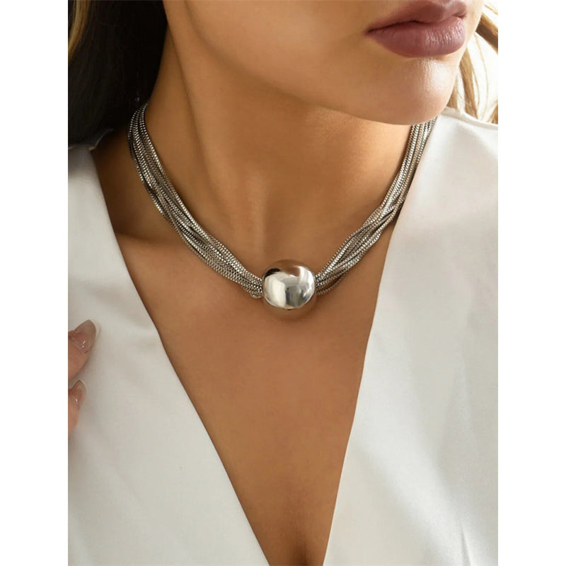 Women's Contemporary Street Geometry Necklace