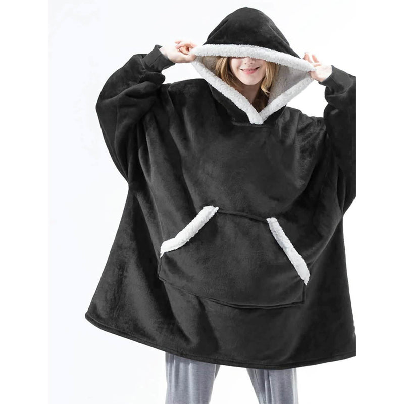 Women's Couple's Pajamas Nightgown Blanket Nighty Women's Loungewear Black - DailySale