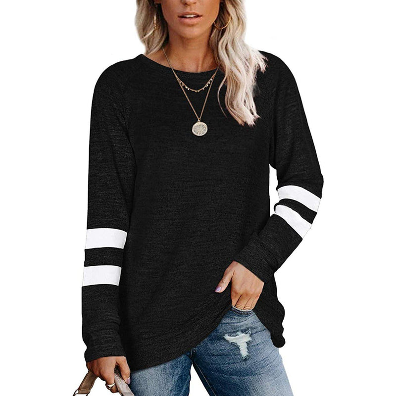Women's Crewneck Sweatshirts Long Sleeve Sweaters Tunic Tops