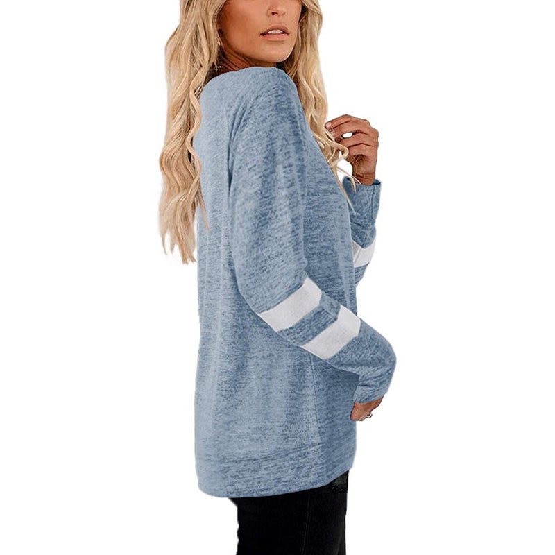Women's Crewneck Sweatshirts Long Sleeve Sweaters Tunic Tops