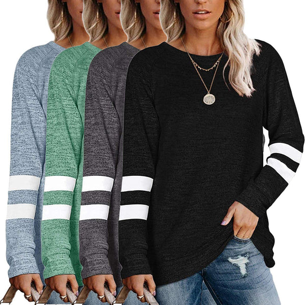 Women's Crewneck Sweatshirts Long Sleeve Sweaters Tunic Tops Women's Clothing - DailySale