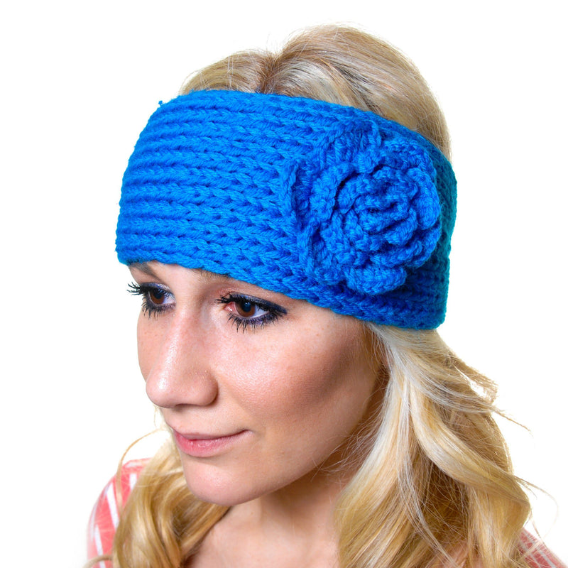 Women's Crochet Headband Women's Accessories Blue - DailySale