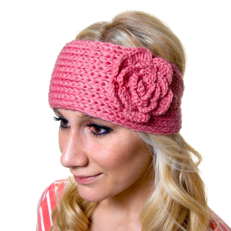 Women's Crochet Headband Women's Accessories Pink - DailySale