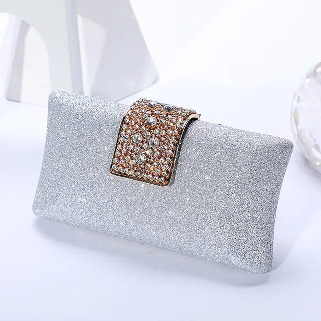 Women's Evening Bag Chain Bag Bridal Purse Bags & Travel Silver - DailySale