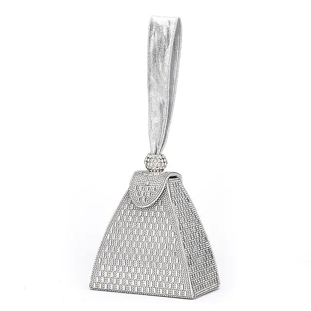 Women's Evening Crystal Bag Bags & Travel Silver - DailySale