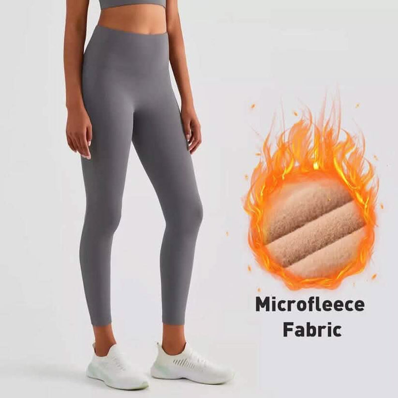 Women’s Extra 220g Fleece Leggings High Waist Stretchy Warm Leggings (One Size) Women's Bottoms - DailySale