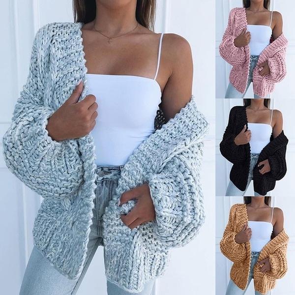 Women's Fashion Cable Knit Cardigan Women's Outerwear - DailySale
