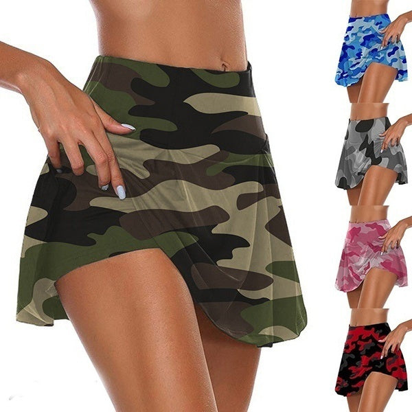 Women's Fashion Camouflage Print Athletic Skirt Women's Bottoms - DailySale