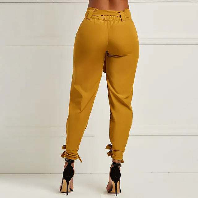 Women's Fashion Drawstring Ankle Trousers Women's Bottoms - DailySale