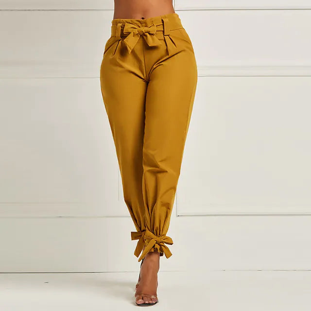Women's Fashion Drawstring Ankle Trousers Women's Bottoms - DailySale