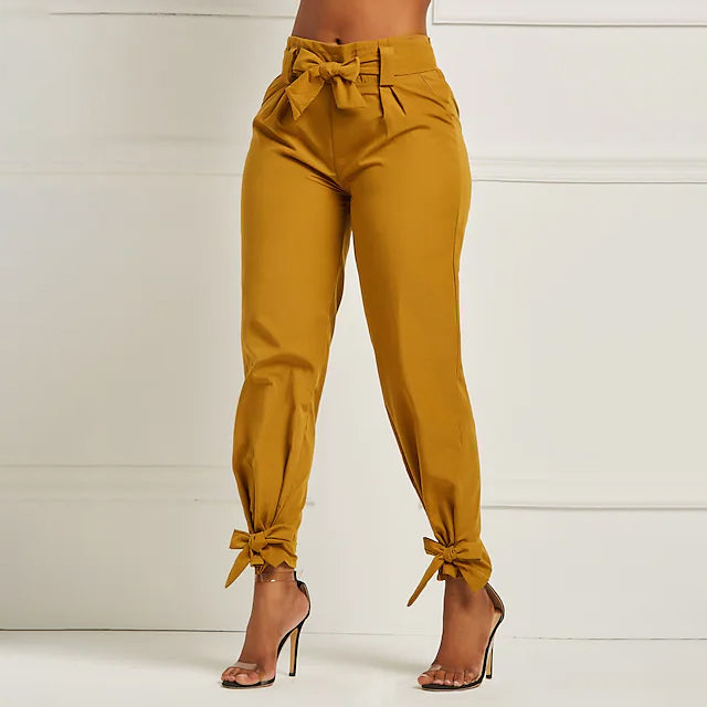 Women's Fashion Drawstring Ankle Trousers Women's Bottoms - DailySale