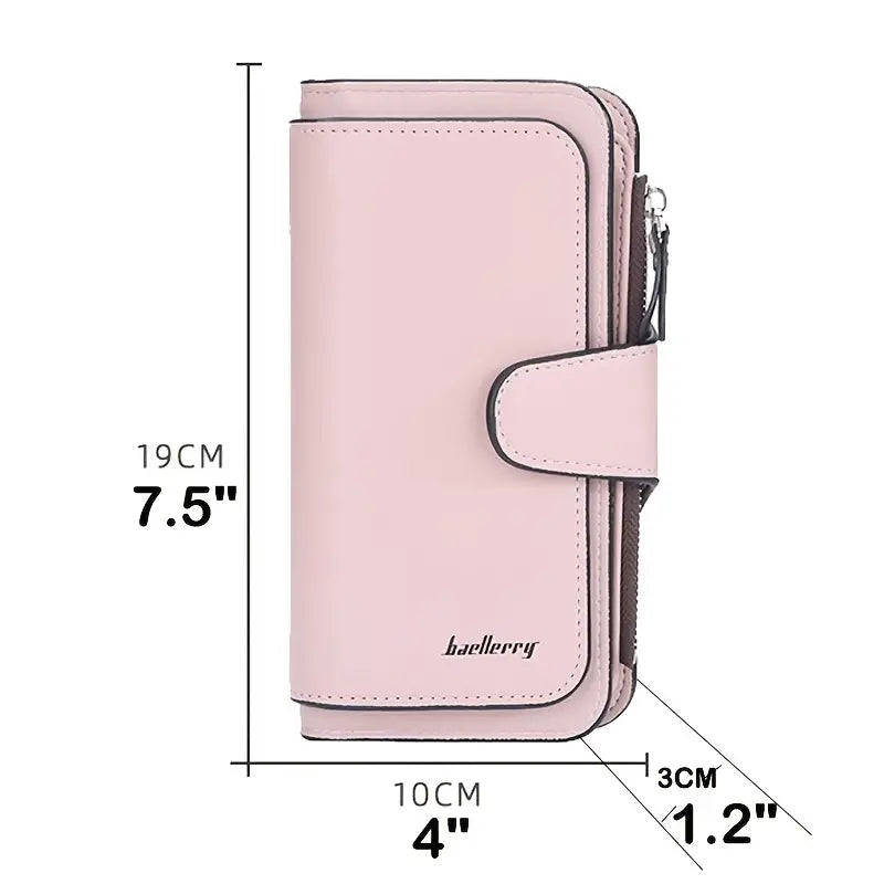 Women's Fashion Faux Leather Wallet with Card Slots & ID Window Bags & Travel - DailySale