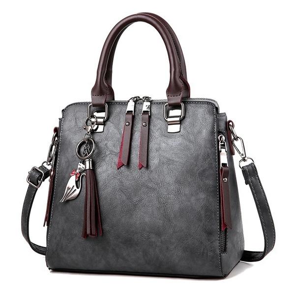 Women's Fashion Pu Leather Crossbody Handbag Bags & Travel Dark Gray - DailySale
