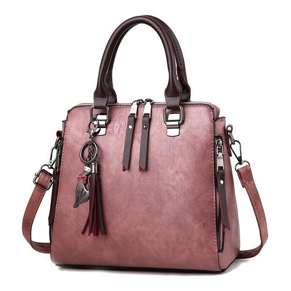 Women's Fashion Pu Leather Crossbody Handbag Bags & Travel Pink - DailySale