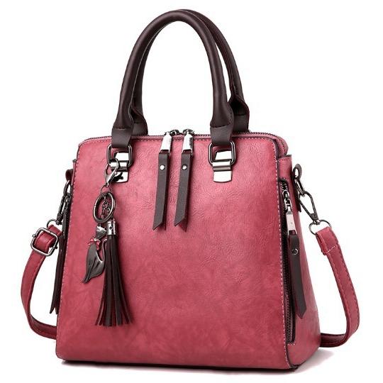 Women's Fashion Pu Leather Crossbody Handbag Bags & Travel Red - DailySale