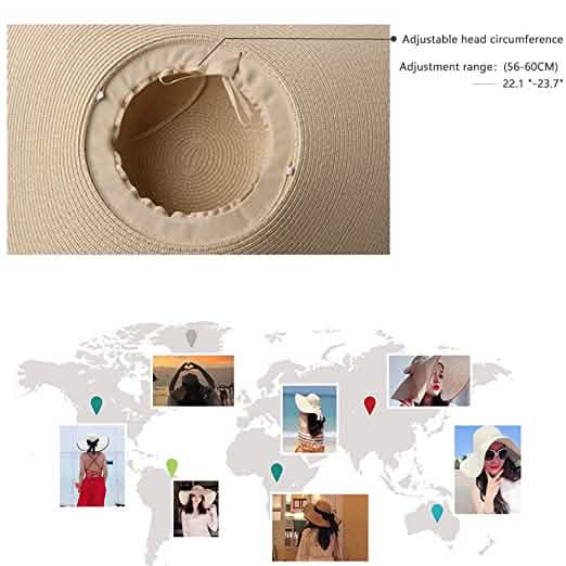 Women's Floppy Wide Brim Beach Hat Women's Shoes & Accessories - DailySale
