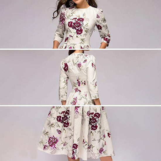 Women's Floral Vintage Dress Women's Dresses - DailySale