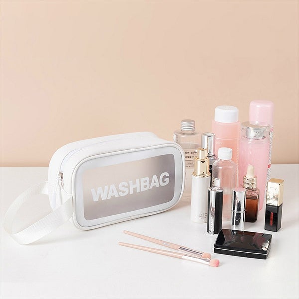 Women's Frosted Waterproof Cosmetic Bag