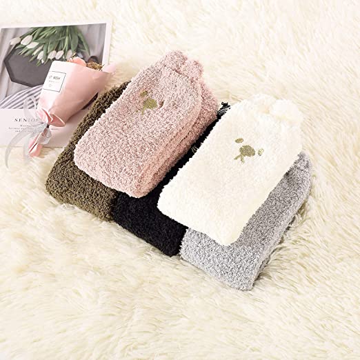 Women's Fuzzy Winter Socks Women's Shoes & Accessories - DailySale