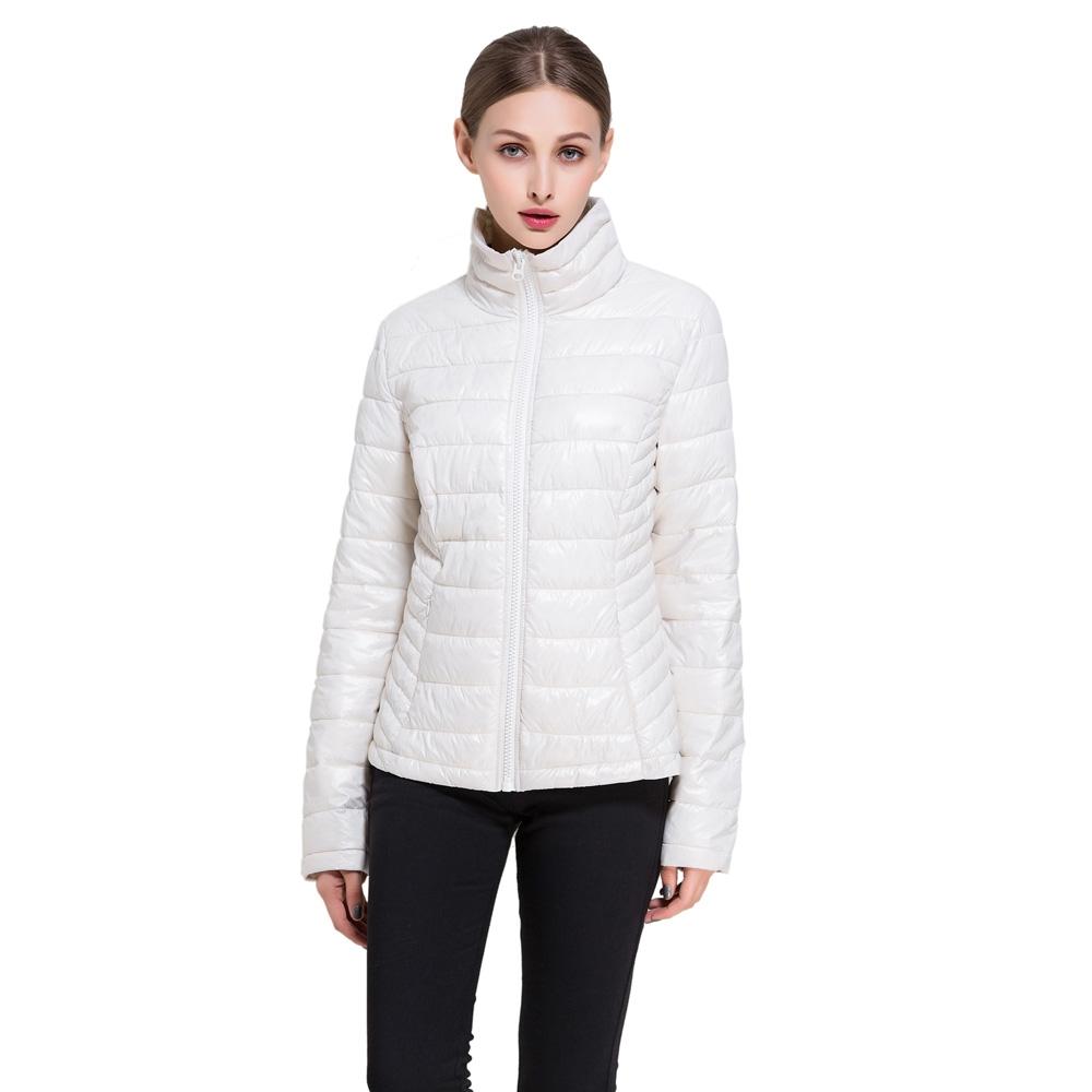 Women’s Goose Down Lightweight Puffer Jacket Women's Apparel M Vanilla - DailySale