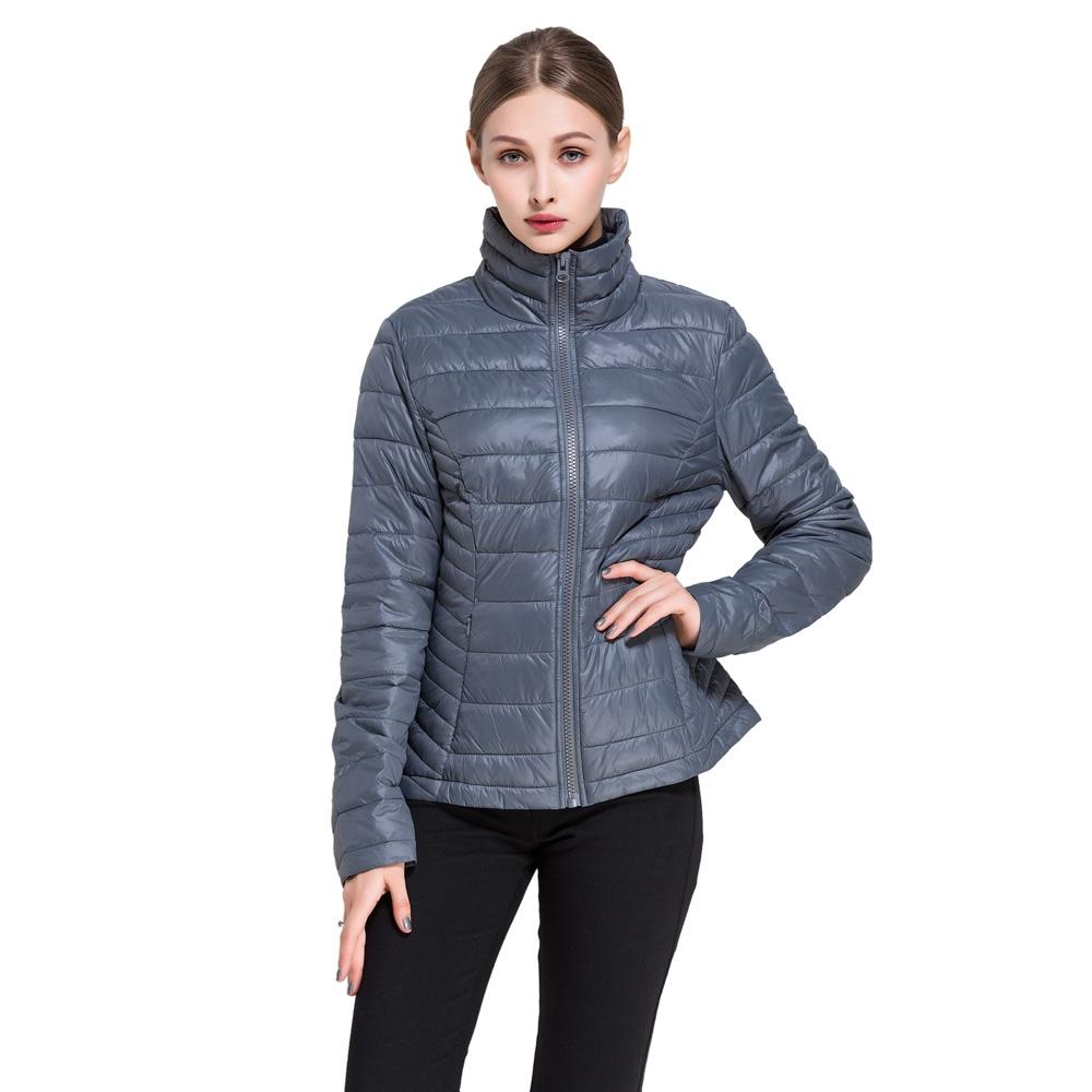 Women’s Goose Down Lightweight Puffer Jacket Women's Apparel S Gray - DailySale