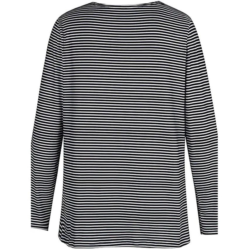 Women's Halloween Tunic T shirt Striped Cat 3D Cartoon Long Sleeve Print Round Neck Women's Tops - DailySale