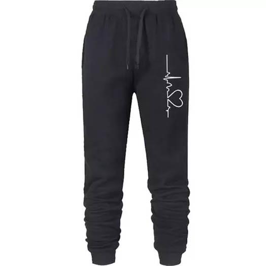 Women's Heartbeat Jogger Sweatpants Women's Clothing Black S - DailySale