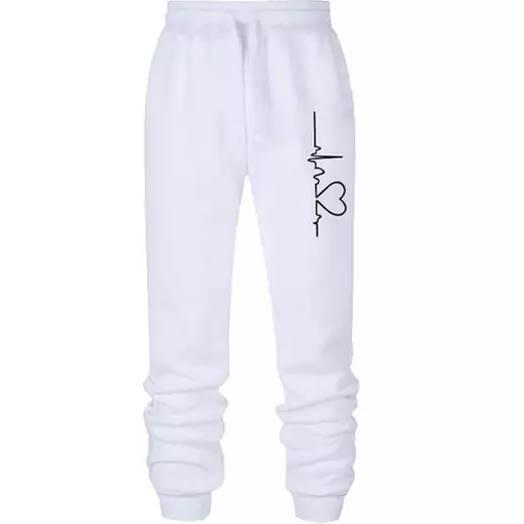 Women's Heartbeat Jogger Sweatpants Women's Clothing White S - DailySale