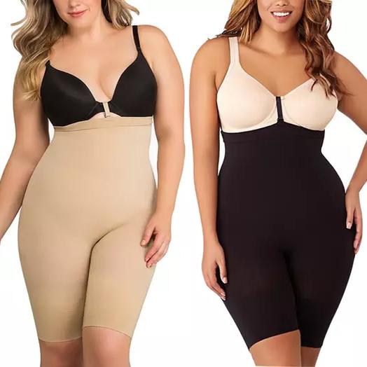 Women's High Mid-Thigh Body Shaper With Instant Bra Fasteners Women's Clothing - DailySale