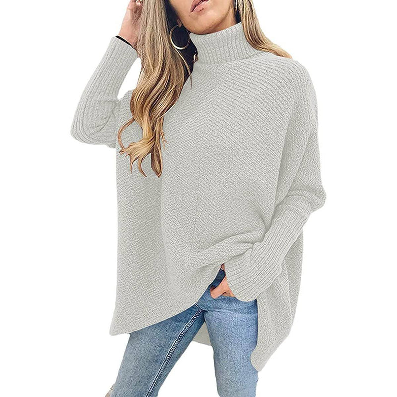 Women's High Neck Long Sweater