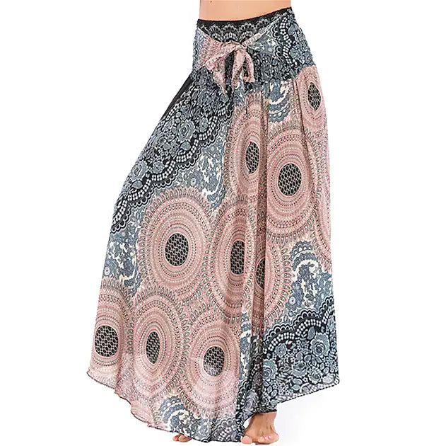 Women's High Waist Yoga Skirt Gypsy Dress Women's Dresses Khaki - DailySale