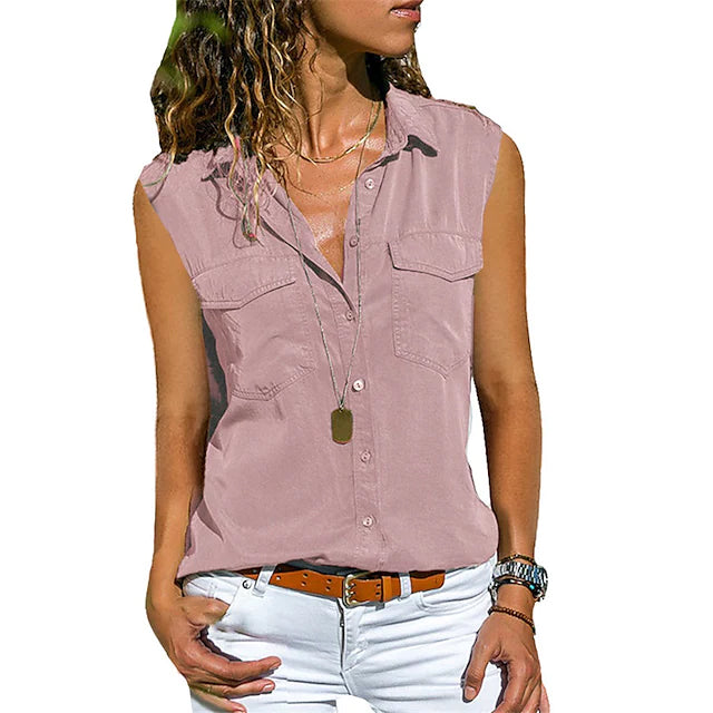 Women's Hiking Vest Sleeveless Top Women's Tops Lotus S - DailySale