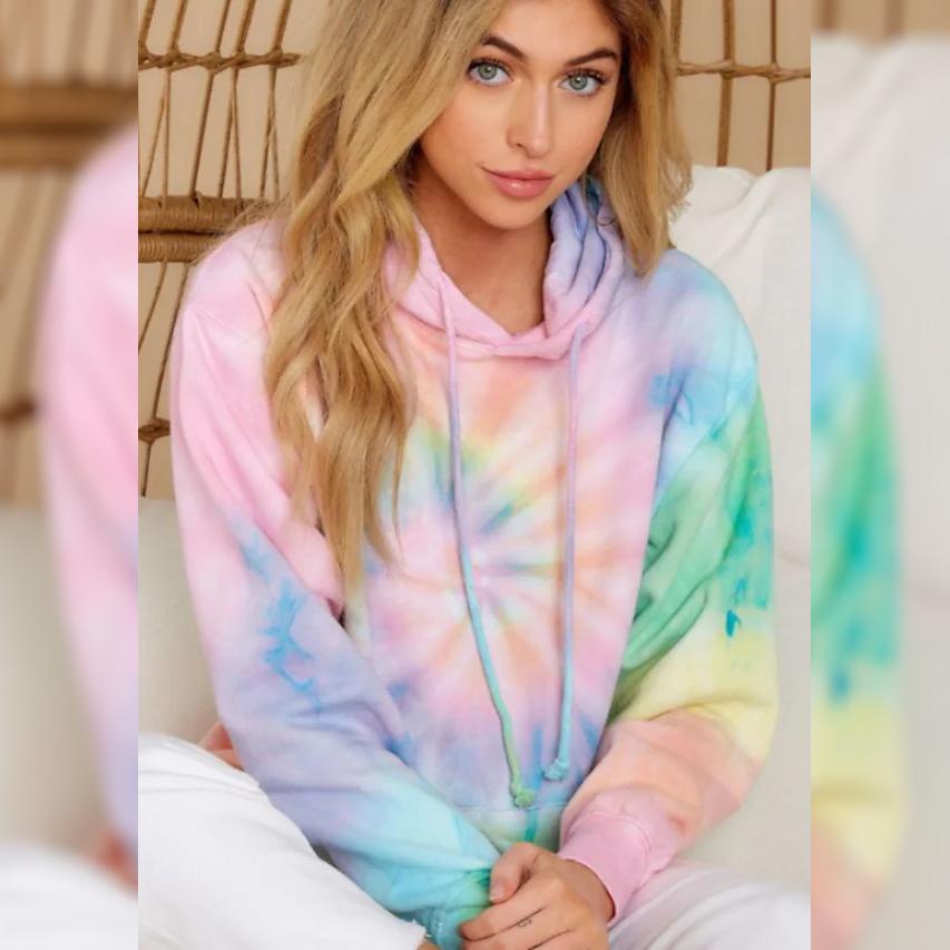 Women's Hoodie Pullover Tie Dye Hoodies Women's Tops - DailySale