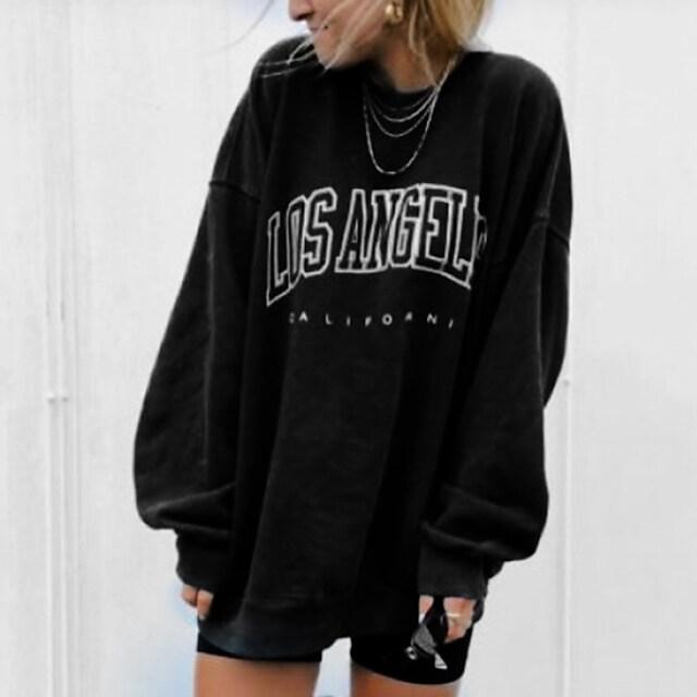 Women's Hoodie Sweatshirt Graphic Text Los Angeles Women's Tops - DailySale