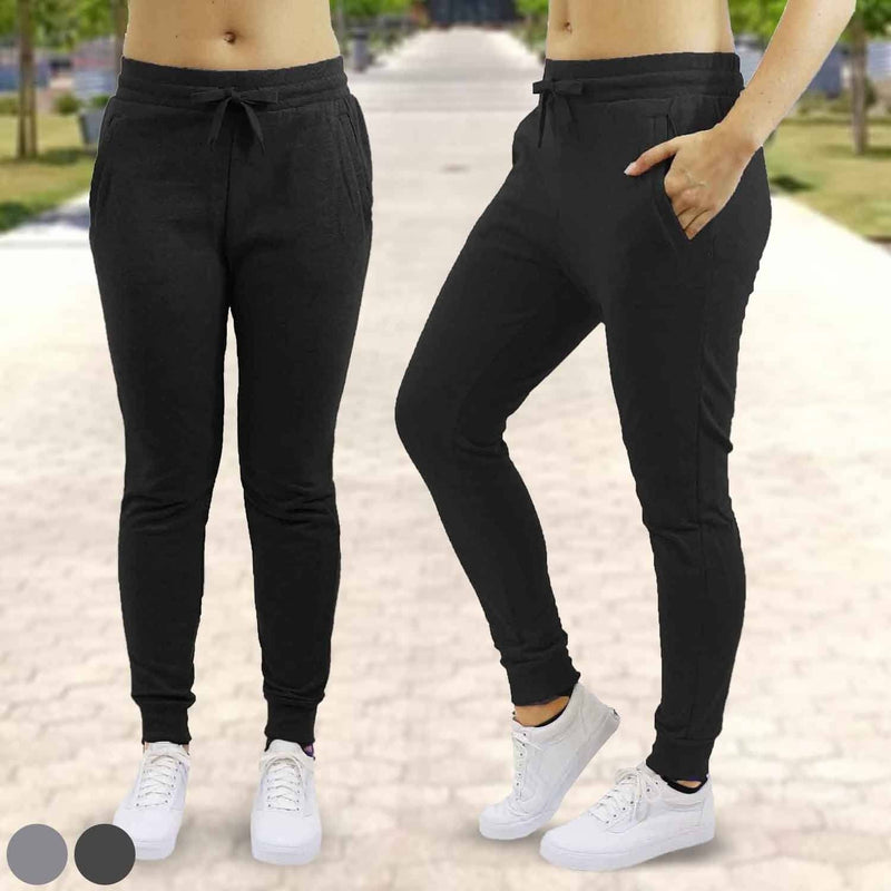 Women's Jogger Sweatpants French Terry Skinny-Fit - Assorted Colors & Pack Sizes Women's Apparel - DailySale
