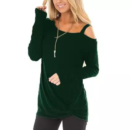 Women's Kendra Sweater by Leo Rosi Women's Clothing Green S - DailySale