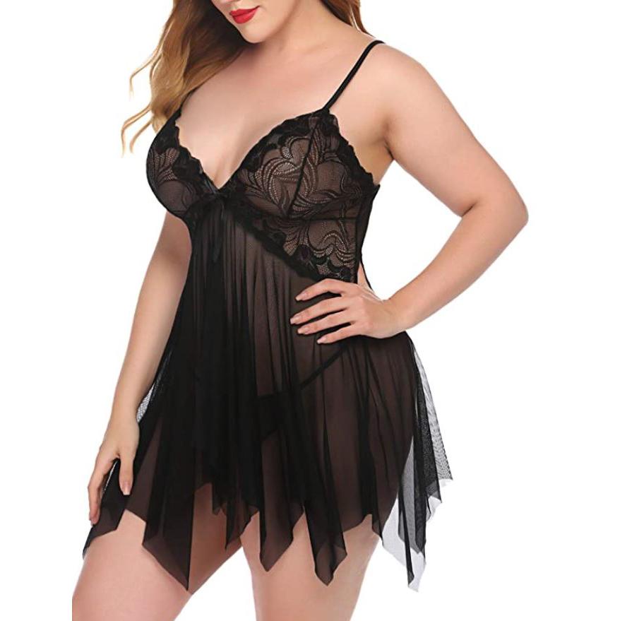 Women's Lace BabyDoll Lingerie Sleepwear Women's Loungewear - DailySale