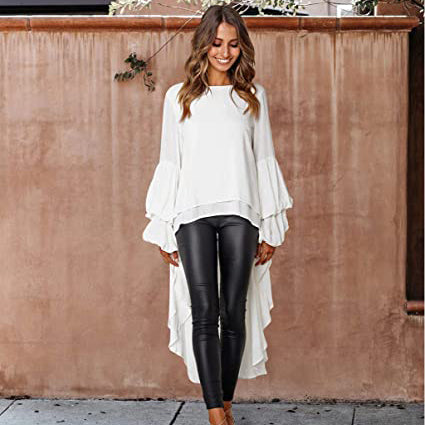 Women's Lantern Long Sleeve Casual Top Women's Tops - DailySale