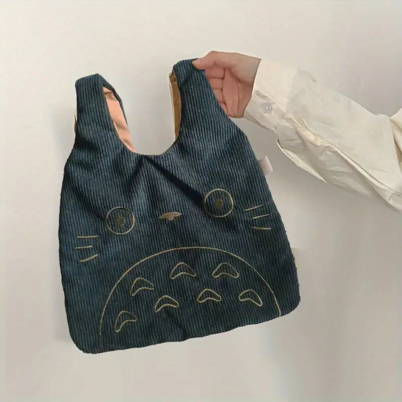 Women's Large Capacity Corduroy Handbag Bags & Travel Dark Green - DailySale