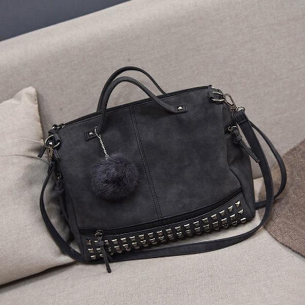 Women's Leather Casual Handbag Bags & Travel Black - DailySale