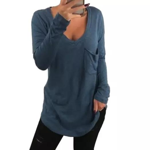 Women's Leo Rosi Sheri Casual Top Women's Clothing Blue S - DailySale