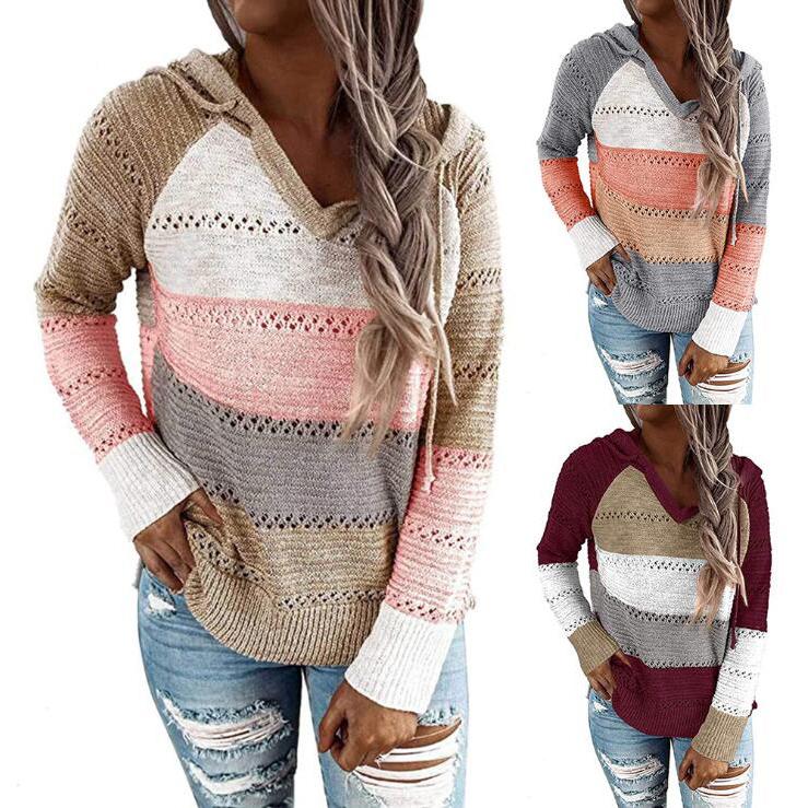 Women's Lightweight and Breathable Knit Hoodie Women's Clothing - DailySale