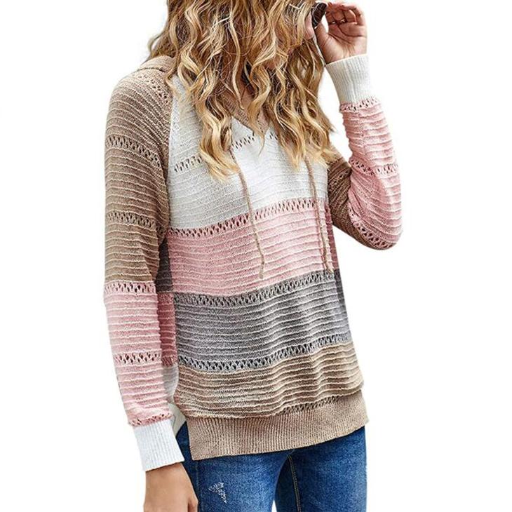 Women's Lightweight and Breathable Knit Hoodie Women's Clothing - DailySale