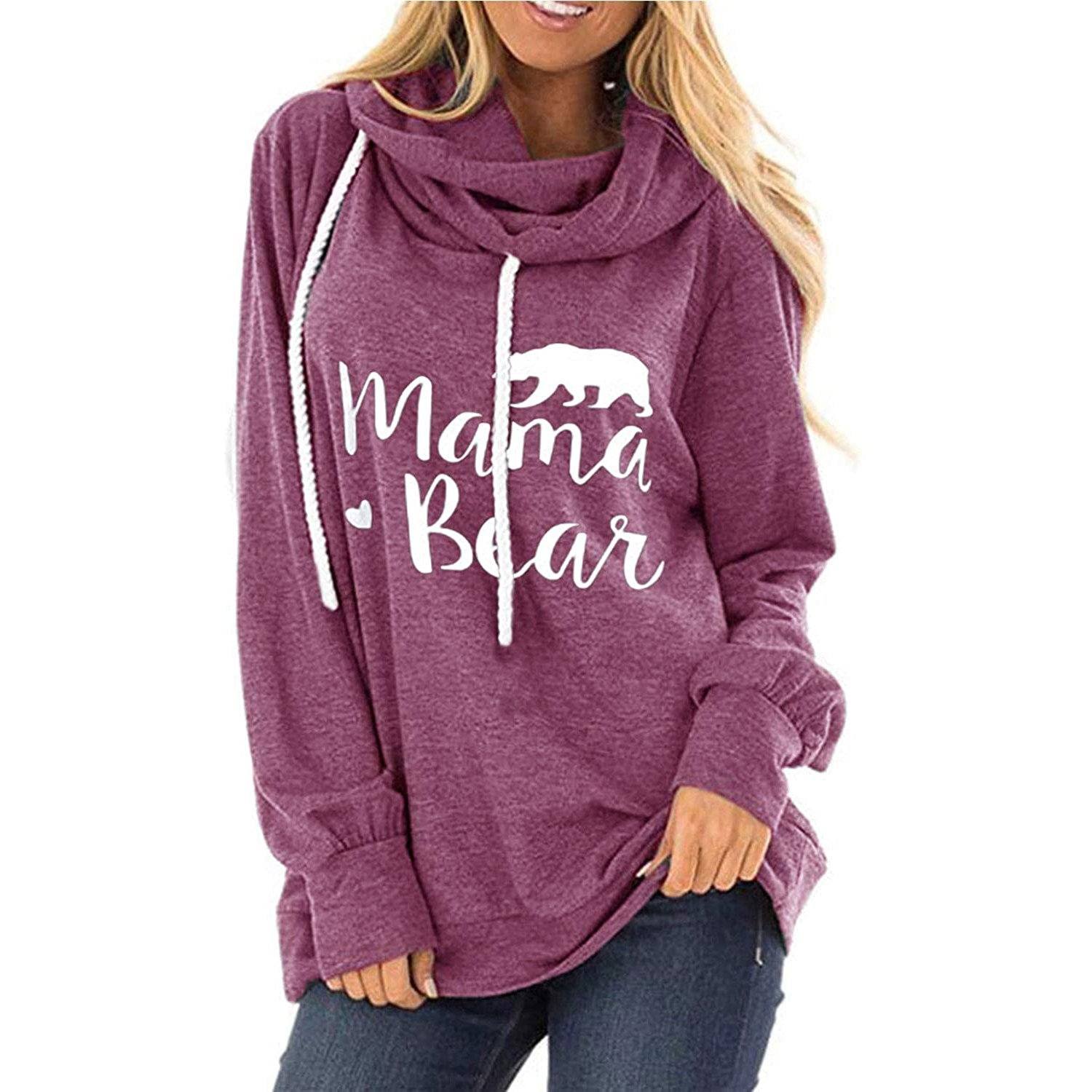 Women's Long Sleeve Sweatshirt Women's Clothing Magenta S - DailySale